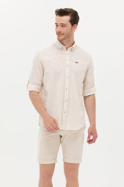 U. S. Polo Assn Мужская рубашка с длинным рукавом Stone