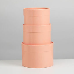 Набор шляпных коробок 3 в 1 пудровый, 16 х 10, 14 х 9, 13 х 8,5 см - Дарите счастье фото 2