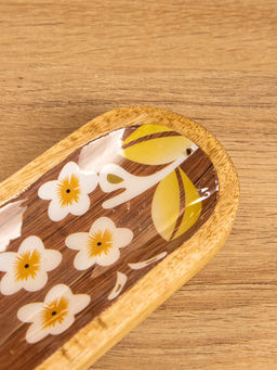 Подставка под благовония «Орхидея», 26×8×2.5 см, манговое дерево