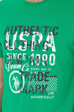 Мужская зеленая футболка - U.s. polo assn фото 7