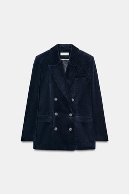 CORDUROY BLAZER WITH SHOULDER PADS - Zara фото 16
