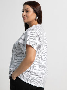 Блуза Ханна (белая) Б15356-20М - Lt collection фото 8