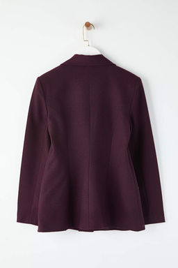 EXCLUSIVE Ozel Koleksiyon Bordo Fitted Kase Blazer Ceket TWOAW26BC00054 - Trendyolmilla фото 9