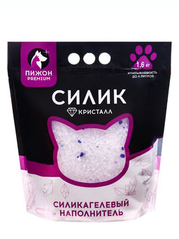 Наполнитель силикагелевый Пижон Premium Crystal, колотый, 4 л  фото 7