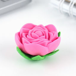 Цена за 2 шт. Подарочный набор: блокнот, ручка-фигурная и ластик Розовые тюльпаны. 8 марта