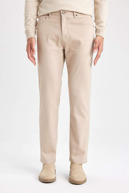 Длинные атласные брюки прямого кроя стандартного кроя - Defacto фото 7