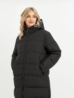 Пуховик женский черный стеганный - Glenfield фото 11