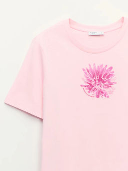 Футболка из хлопка с принтом / Zarina  фото 8