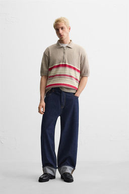 KNIT QUARTER-ZIP POLO SHIRT