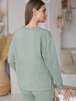 D49.054 Джемпер женский оливковый меланж