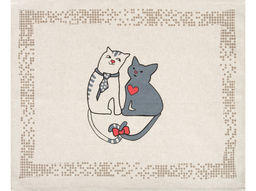 Полотенце 24С111-ШР/р.п./к. 46*60 "Коты-2" цв. 1 рис. 1021 (№2)