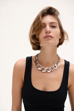 POLYAMIDE TOP WITH WIDE STRAPS - Zara фото 3