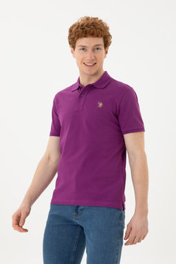 Мужская фиолетовая базовая футболка - U.s. polo assn фото 10