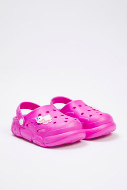 Trendyol Shoes Fusya Unicorn Figurlu Hafif Taban Buyuk K?z Cocuk Kids Sandalet Terlik TAKSS25SD00055