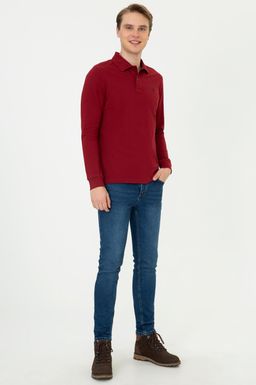 U. S. Polo Assn / Мужской красный базовый свитшот - U.s. polo assn фото 5