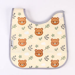 Нагрудник непромокаемый Крошка Я «Лесная сказка», на липучке, с карманом