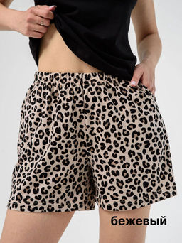 Шорты Оптима Энимал хлопок с полиэстером черный фото 21