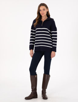Lacivert Comfort Fit Kazak