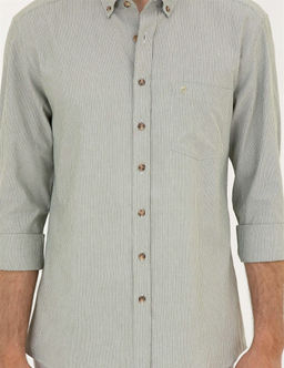 Haki Regular Fit Uzun Kollu G_mlek - Pierre cardin фото 6