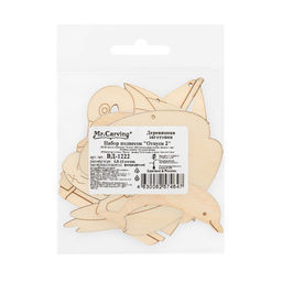 Заготовка для декорирования Mr. Carving ВД-1222 Набор подвесок Отпуск фанера 6.5 х 10 х 0.3 см Отпуск 2 фото 3