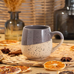 Кружка керамика, 330 мл, Твист, Daniks, коричневая (451760)