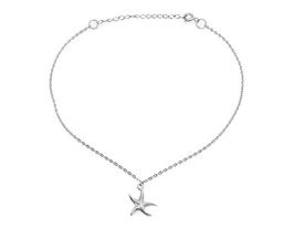 Браслет на ногу из серебра без вставки, Ю-44006р