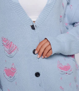 Кардиган #КТ884 (2), голубой - Dommod фото 5