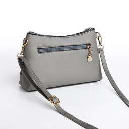 Сумка кросс-боди на молнии, цвет серый - Simaland фото 2
