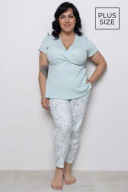 ALMANDO MELADO Брюки женские ENIGMA/Энигма Цвет:бело-голубой