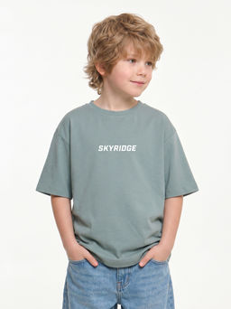 Футболка с принтом SKYRIDGE 22-9022 зеленый - Mini maxi фото 7