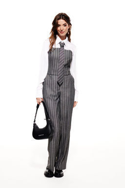 Костюм трехпредметный (блузка+брюки+галстук) - Elletto фото 8