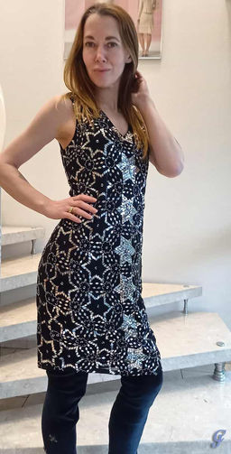 Платье, черно-серебристое - Heine фото 2