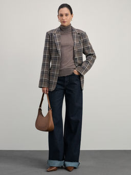 Водолазка с необработанным краем из шерсти / Zarina  фото 3