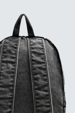 WASHED-EFFECT DENIM BACKPACK - Zara фото 5
