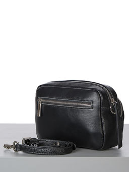 LACCOMA сумка НИ20955-черный натуральная кожа хлопок