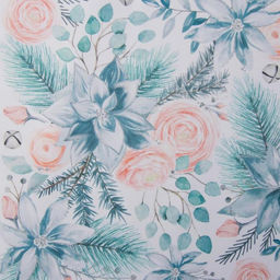 Салфетка новогодняя на стол Christmas flowers, 30х40см - Этель фото 3