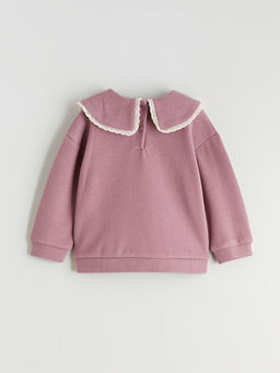 Bebe Yaka K?z ?ocuk Sweatshirt