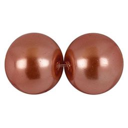 Бусина стеклянная Zlatka GBP-05 12 мм 34 шт на подложке в пакете с европодвесом №08 оранжевый