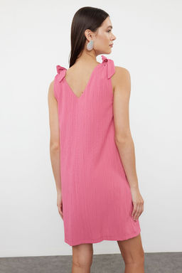 TRENDYOLMILLA Yesil Mini Dokuma Baglamal? Plaj Elbisesi TBESS23EL00108 фото 16