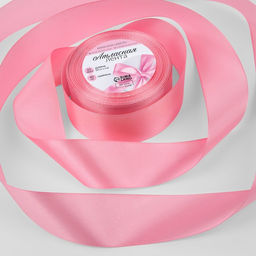 Лента атласная, 40 мм, 23±1 м, нежно-розовая №147
