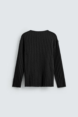 JERSEY CANAL? EFECTO DESAGUJADO / Negro - Zara фото 8