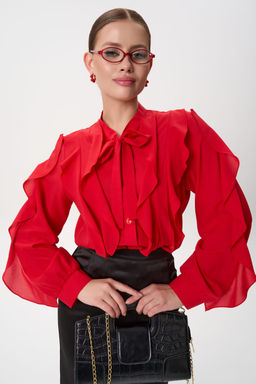 Рубашка Кристл (красный) - Эльза фото 31