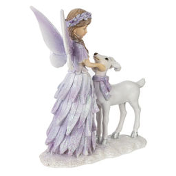 Фигурка декоративная "Фея с олененком", L13 W6 H16,5 см