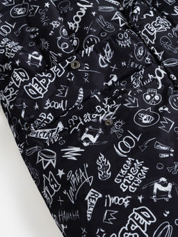 ACOOLA / Куртка детская для мальчиков Japa черный принт  фото 8