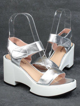 08-QL6989-1B WHITE Босоножки женские (натуральная кожа)