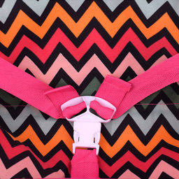 Коляска для кукол металлическая, прогулочная, цветные линии, зигзаг, цвет розово-голубой