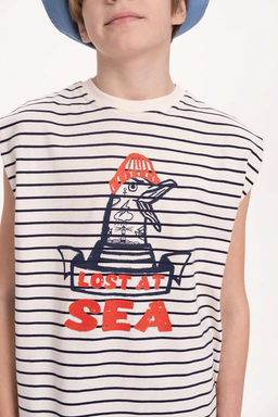 PELICAN, майка для мальчиков, Темно-синий