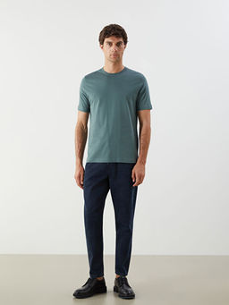 Bisiklet Yaka Penye Erkek Ti??rt