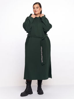 Платье с капюшоном PP83502GRN45