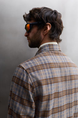 CHECK LYOCELL - WOOL SHIRT - Zara фото 6